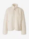 JIL SANDER JIL SANDER FLEECE EGGSHELL JACKET