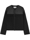 Jil Sander Fleece Wool Jacket In Black