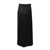 Jil Sander Floor-length Straight Skirt In Nero