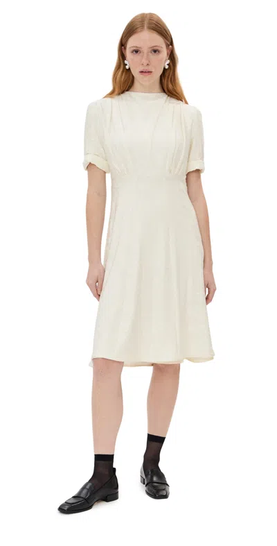 Jil Sander Floral Dress Coconut