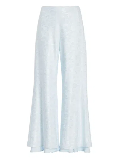 Jil Sander Floral-print Flared Trousers
