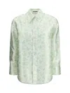 Jil Sander Women Floral-print Shirt In Green