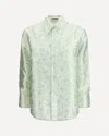 Jil Sander Women Floral-print Shirt In Green