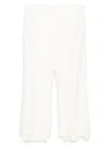 Jil Sander Flower-jacquard Trousers In Neutrals