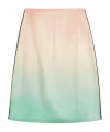 Jil Sander Fluid Satin Printed Skirt In Nude