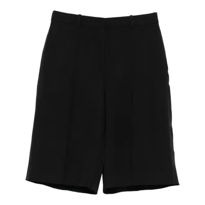 Jil Sander Fluid Silk Trousers In Black