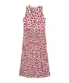 Jil Sander Fluid Viscose Printed Dress In Pink
