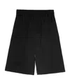 Jil Sander Fluid Viscose Shorts In Black
