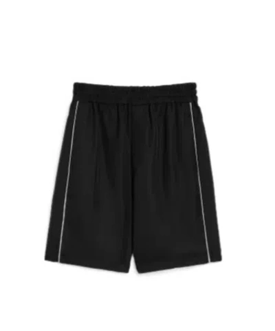 Jil Sander Fluid Viscose Shorts In Black