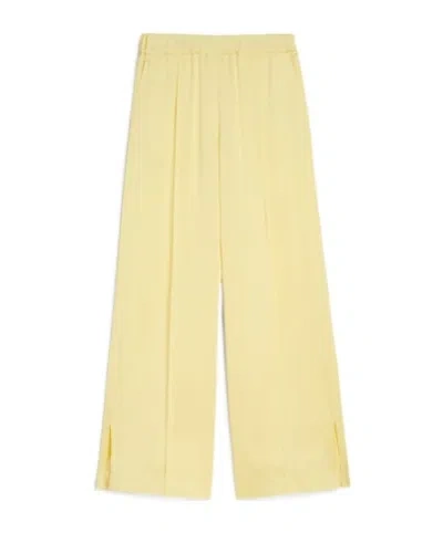Jil Sander Envers Side-slits Trousers In Yellow