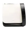 Jil Sander Foil-print Two-tone Shoulder Bag In White