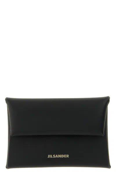 Jil Sander Folded Coin Purse In Black
