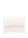Jil Sander Folded Leather Wallet In White