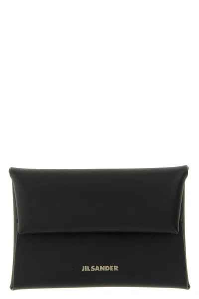 Jil Sander 'folded' Purse In Schwarz