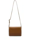 Jil Sander Folded レザーショルダーバッグ S In ブラウン