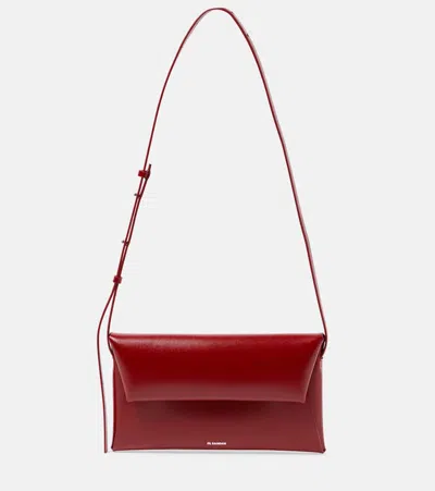 Jil Sander Small Folded Clutch Bag In Cedar Red (red)