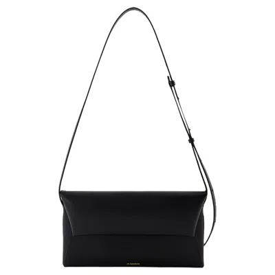 Jil Sander Folded Small Crossbody -  - Leather - Black