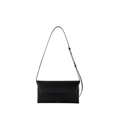 Jil Sander Folded Small Crossbody - Leather - Black In White