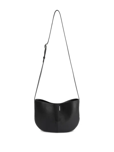Jil Sander Foro Crossbody Medium In Black