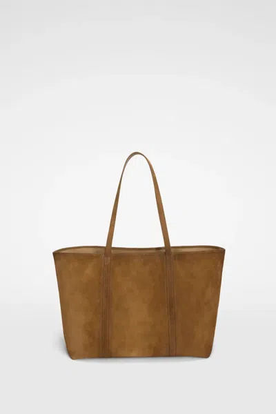 Jil Sander Foro Tote In Brown