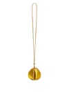 Jil Sander Fortune Cookie Keyring In Gold