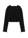Jil Sander Long-sleeved Pullover In Black