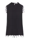 Jil Sander Sleeveless Shirt In Black