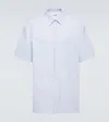 Jil Sander Friday Pinstripe Cotton Shirt In Blue