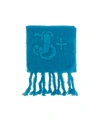 Jil Sander Fringe-edge Mohair-blend Scarf In Blue