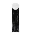 Jil Sander Fringed Brooch In Silver