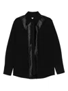 Jil Sander Fringed Jacket In Black