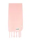 Jil Sander Fringed Scarf Soft Texture In Pink