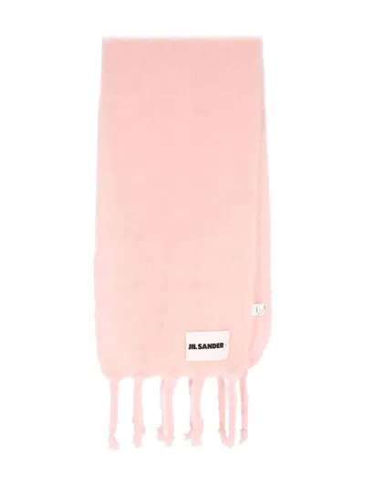JIL SANDER FRINGED SCARF