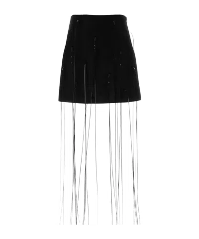 JIL SANDER JIL SANDER FRINGED SKIRT