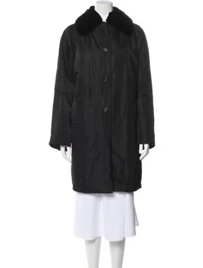 Pre-owned Jil Sander Fur Coat In Gray