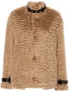Jil Sander Fur Jacket In 褐色