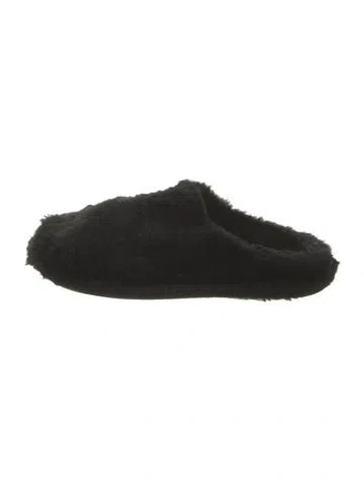 Pre-owned Jil Sander Fur Mules In Black