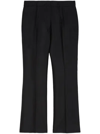 Jil Sander Gabardine Tailored Trousers In Black