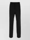 Jil Sander Gabardine Tailored Trousers Front Crease Belt Loops In Multi