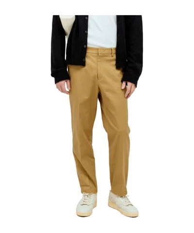 JIL SANDER JIL SANDER GABARDINE TAPERED SLIM-CUT TROUSERS