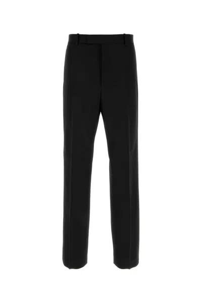 Jil Sander Gabardine Wool Pants For Men In Black