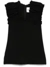 Jil Sander Gathered Blouse In Black