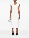 Jil Sander Gathered Blouse In White