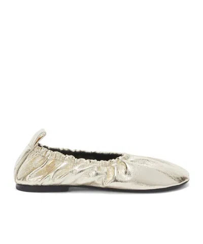 JIL SANDER JIL SANDER EXAGGERATED ROUND TOE BALLERINAS