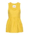 Jil Sander Gaufre Cotton Tank Top