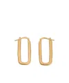 Jil Sander Geometric Earrings In Yellow
