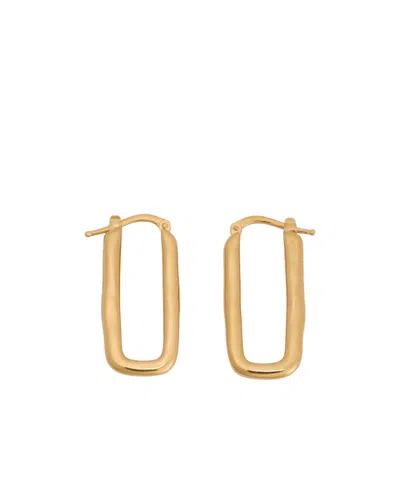 Jil Sander Geometric Earrings In Yellow