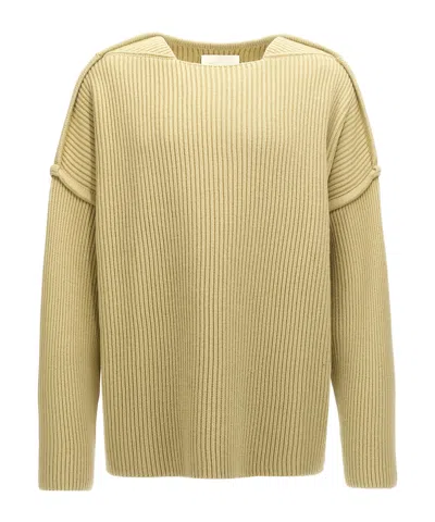 JIL SANDER JIL SANDER GEOMETRIC NECKLINE KNITTED JUMPER
