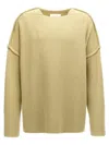 Jil Sander Geometric Neckline Sweater With Dropped Shoulders