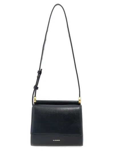 Jil Sander Ghost Mini Shoulder Bag In Black